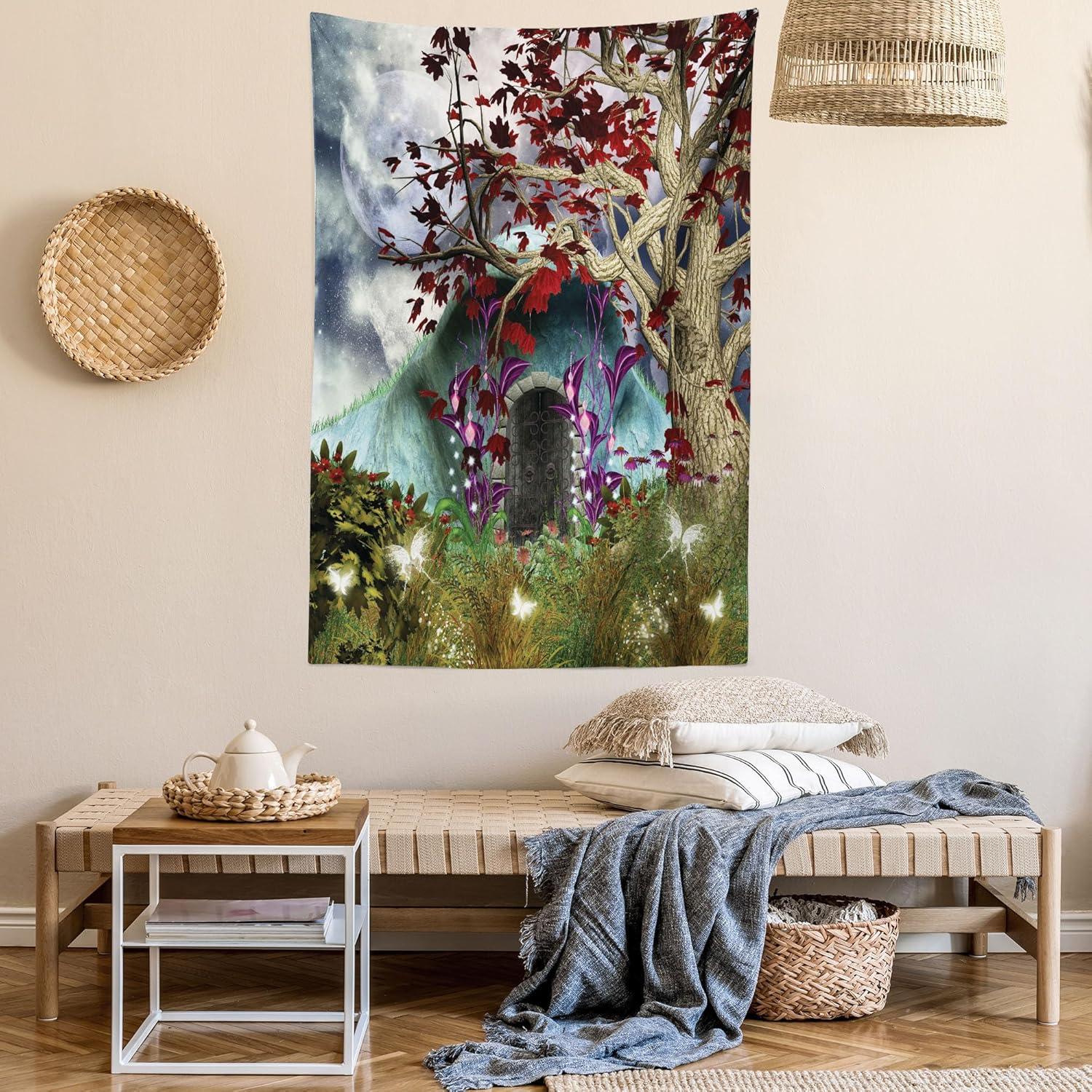 imageAmbesonne Turtle Tapestry Coral Reef and Sea Turtle Close up Photo Bonaire Island Waters Maritime Wide Wall Hanging for Bedroom Living Room Dorm 60 X 40 Pale Coffee Brown BlueMulticolor