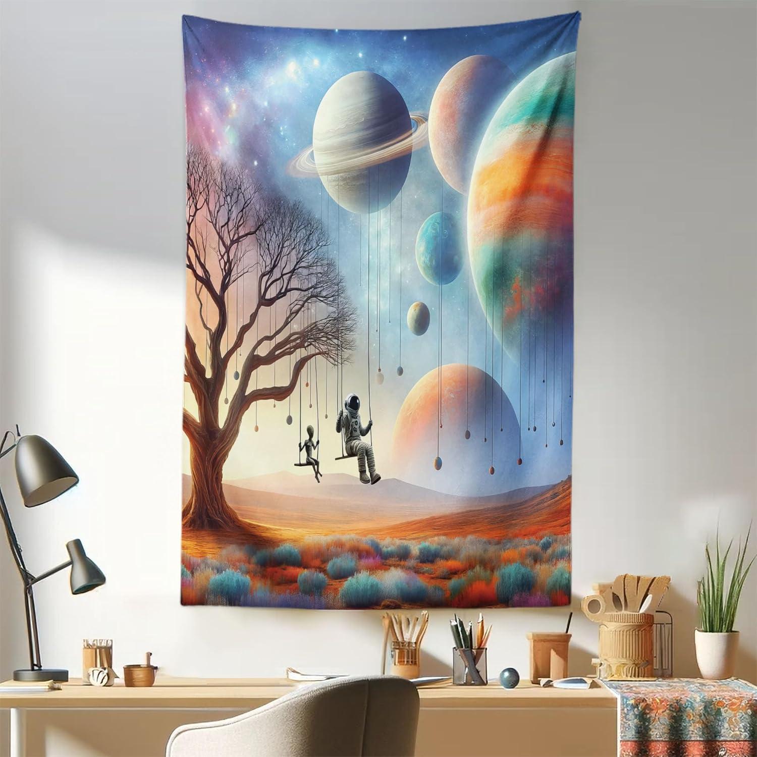 imageAmbesonne Turtle Tapestry Coral Reef and Sea Turtle Close up Photo Bonaire Island Waters Maritime Wide Wall Hanging for Bedroom Living Room Dorm 60 X 40 Pale Coffee Brown BlueLavender Teal Orange
