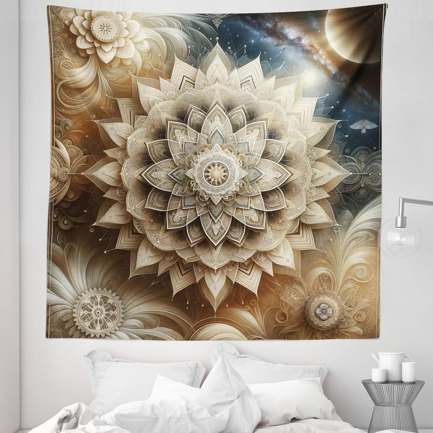 imageAmbesonne Turtle Tapestry Coral Reef and Sea Turtle Close up Photo Bonaire Island Waters Maritime Wide Wall Hanging for Bedroom Living Room Dorm 60 X 40 Pale Coffee Brown BluePale Khaki Camel Sea Blue