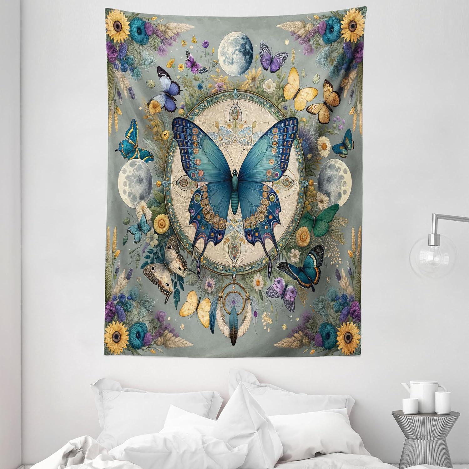 imageAmbesonne Turtle Tapestry Coral Reef and Sea Turtle Close up Photo Bonaire Island Waters Maritime Wide Wall Hanging for Bedroom Living Room Dorm 60 X 40 Pale Coffee Brown BlueCadet Blue Blue Grey