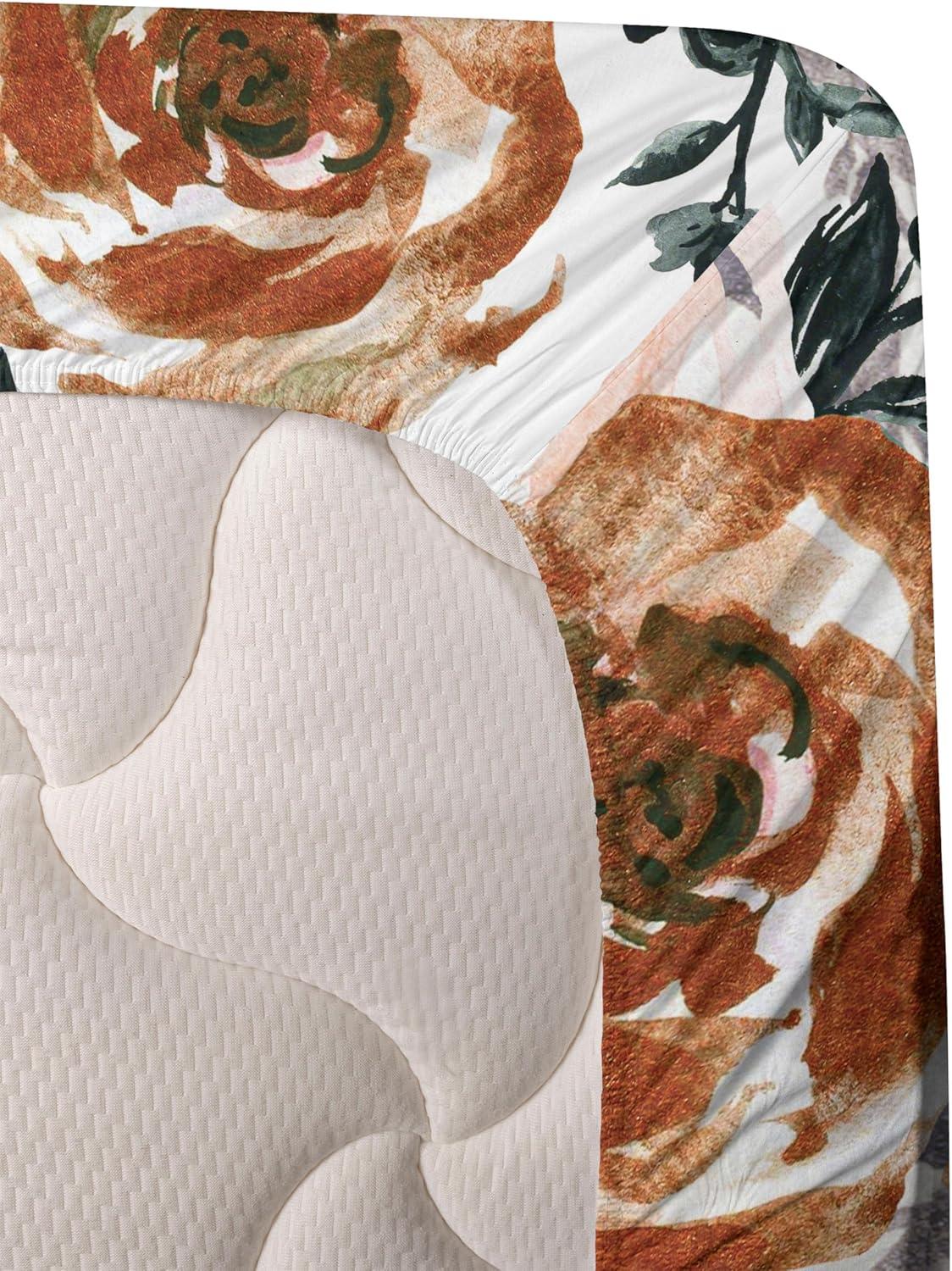 imageAmbesonne Valentines Day Sheet Set Simple Grunge Design Line Hearts Pattern on Striped Backdrop Fitted and Flat Sheet with Pillowcases Bedding Accent 4 Piece Set Calking Dark Coral Coral DimgrayDark Peach and Pastel Pink