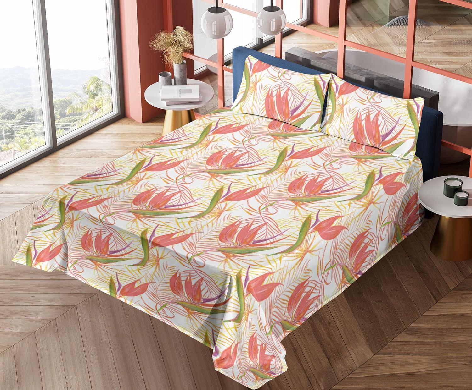 imageAmbesonne Valentines Day Sheet Set Simple Grunge Design Line Hearts Pattern on Striped Backdrop Fitted and Flat Sheet with Pillowcases Bedding Accent 4 Piece Set Calking Dark Coral Coral DimgrayPale Ruby Green