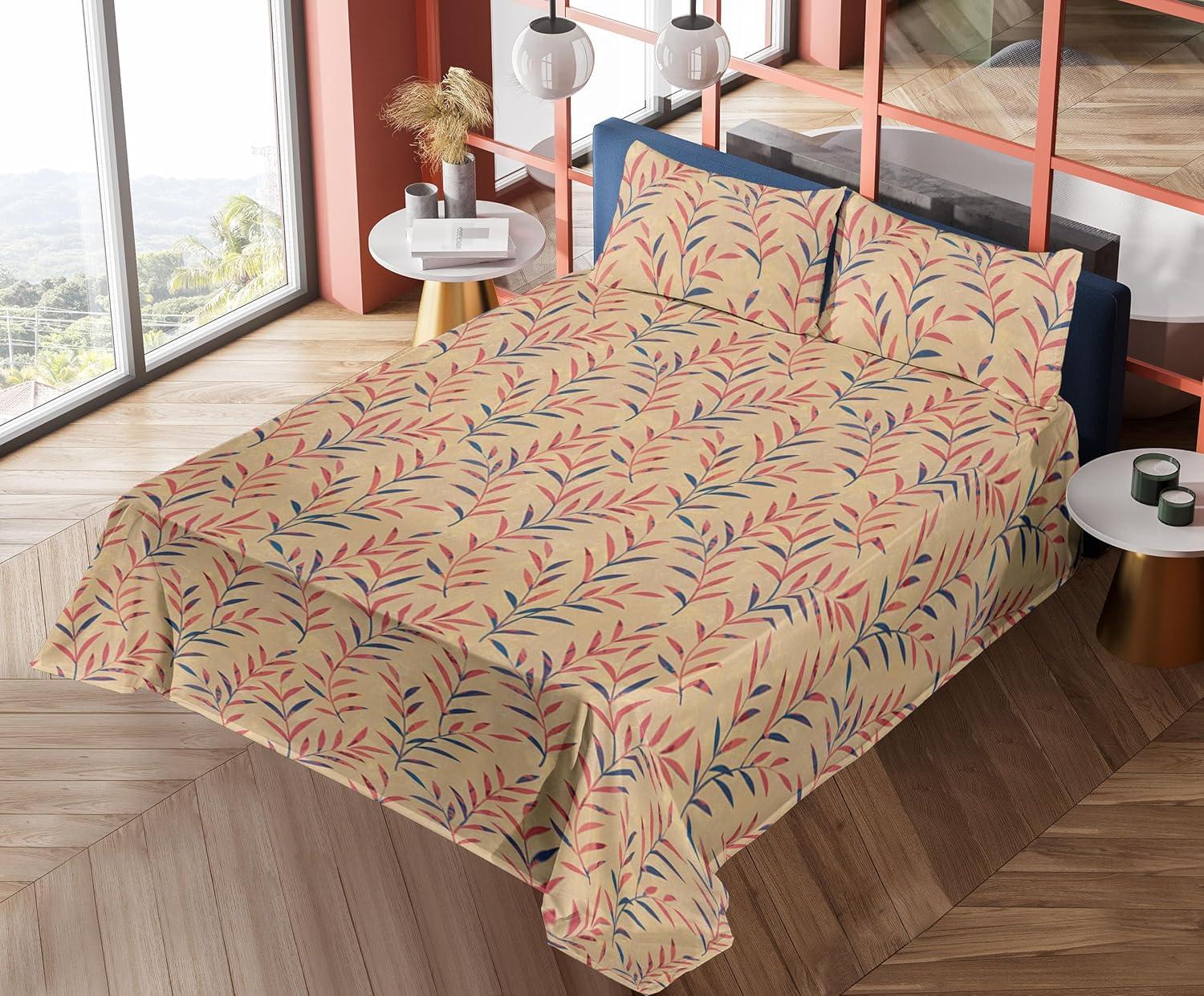 imageAmbesonne Valentines Day Sheet Set Simple Grunge Design Line Hearts Pattern on Striped Backdrop Fitted and Flat Sheet with Pillowcases Bedding Accent 4 Piece Set Calking Dark Coral Coral DimgrayDark Lavender Dark Coral