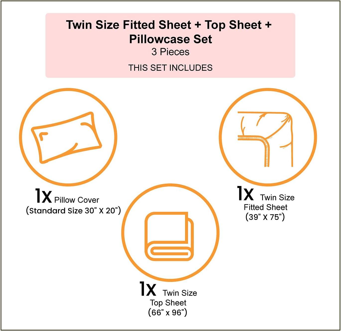 imageAmbesonne Valentines Day Sheet Set Simple Grunge Design Line Hearts Pattern on Striped Backdrop Fitted and Flat Sheet with Pillowcases Bedding Accent 4 Piece Set Calking Dark Coral Coral DimgrayPale Lavender Dark Coral