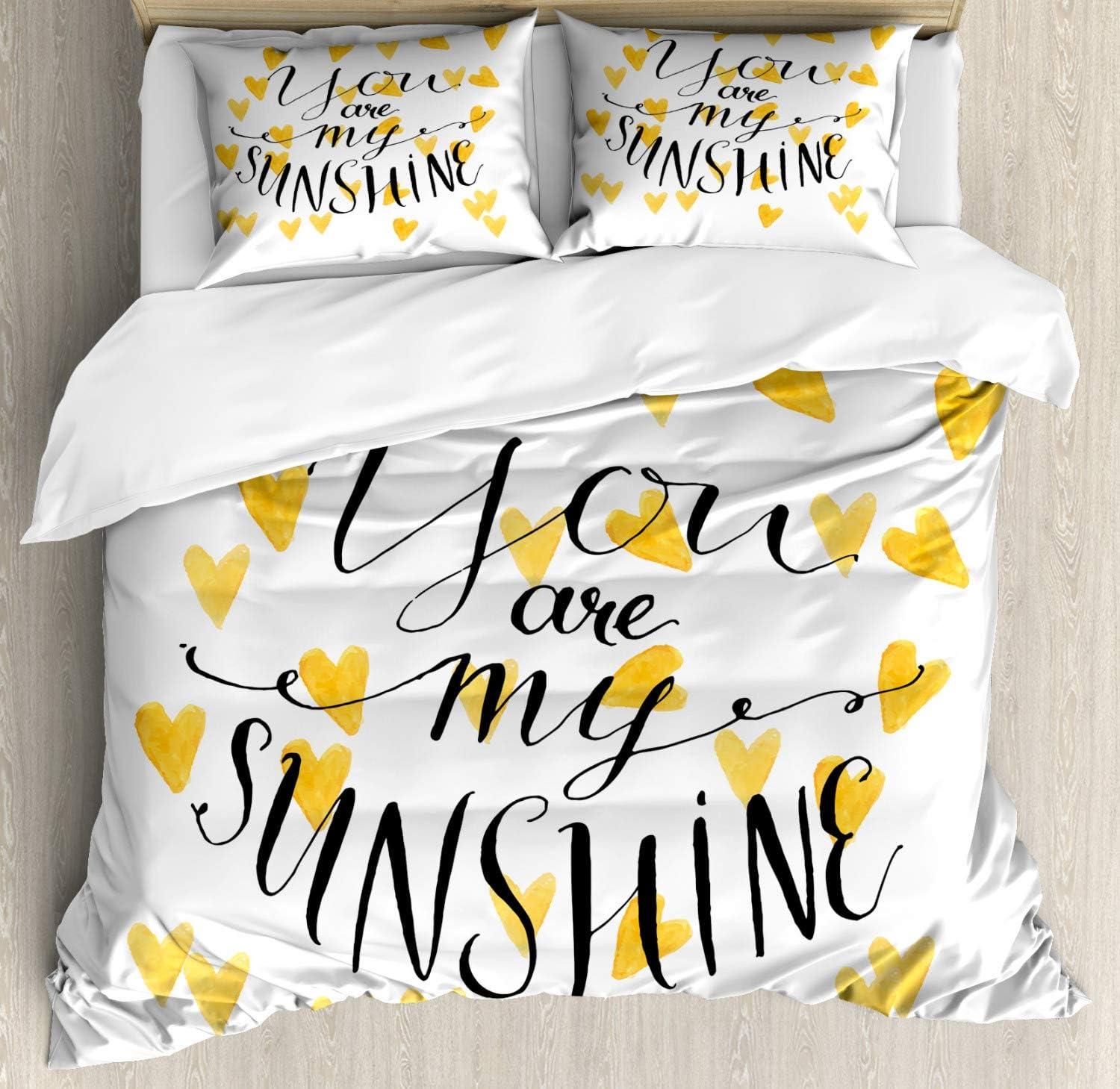 imageAmbesonne Watercolor Flowers Duvet Cover Sets Classical Feminine Rose Branch Bouquet Romantic Essence Valentines Bedding Set with 2 Duvet Covers amp 2 Pillowcases 2 Pack Twin Size Violet BlueEarth Yellow White