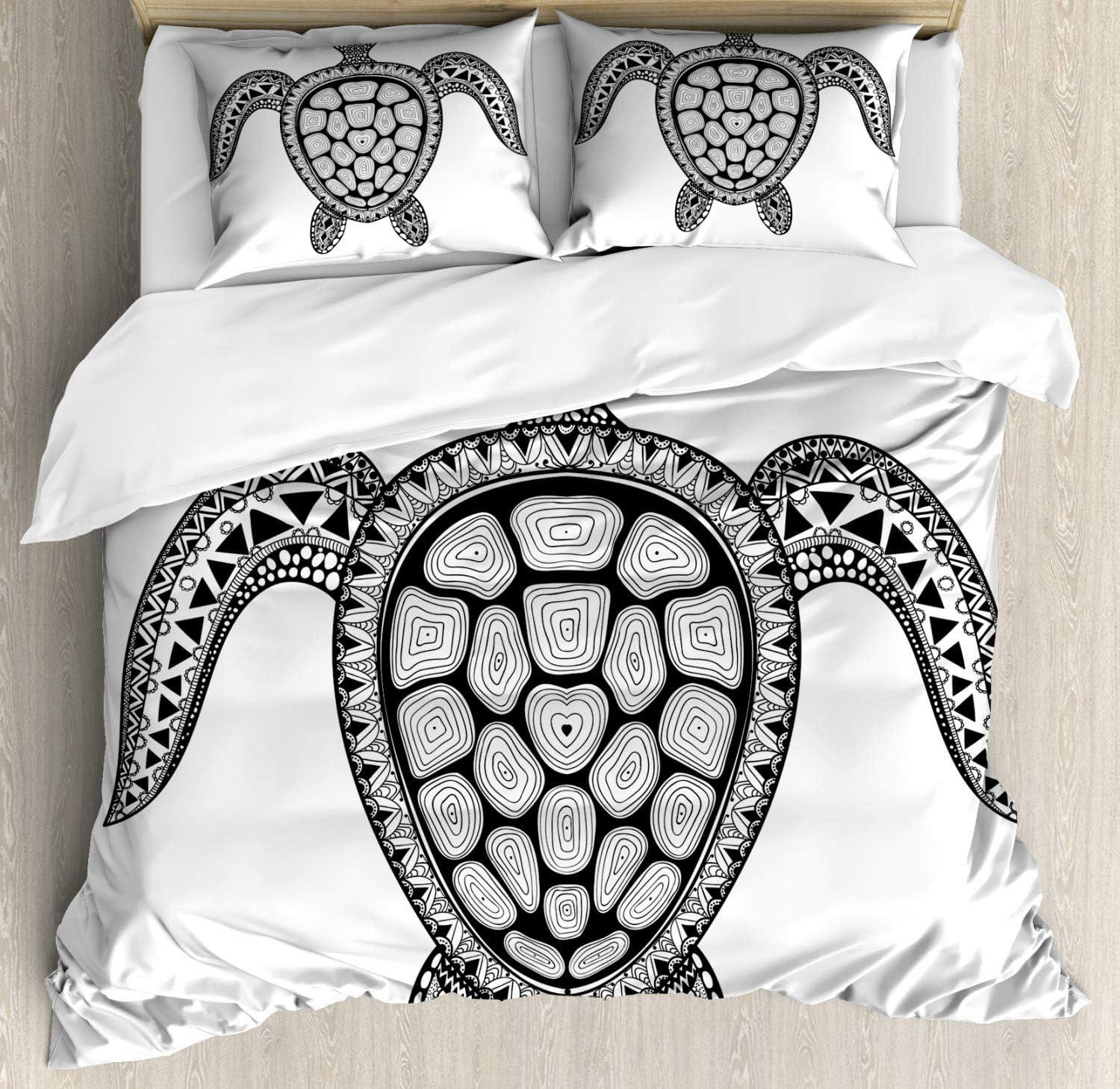 imageAmbesonne Watercolor Flowers Duvet Cover Sets Classical Feminine Rose Branch Bouquet Romantic Essence Valentines Bedding Set with 2 Duvet Covers amp 2 Pillowcases 2 Pack Twin Size Violet BlueBlack Grey and White