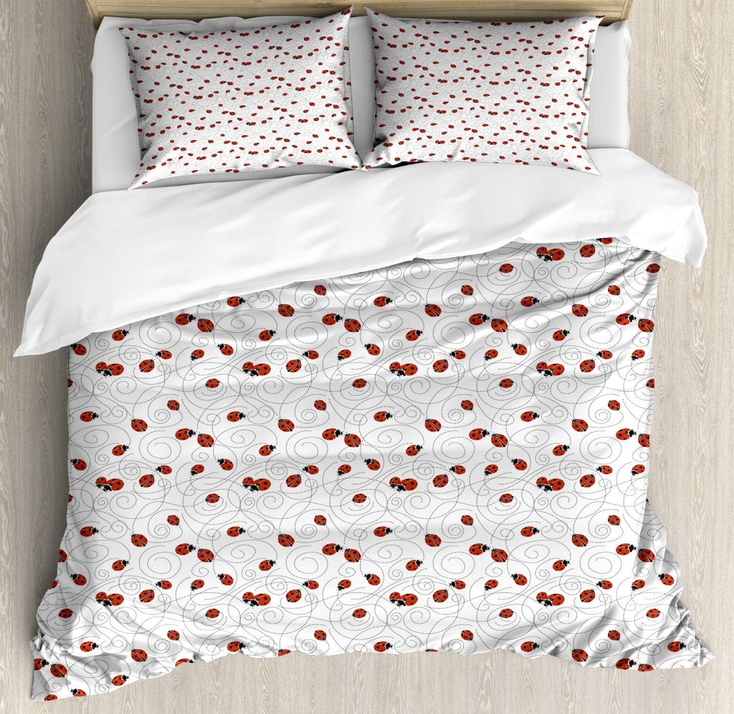 imageAmbesonne Watercolor Flowers Duvet Cover Sets Classical Feminine Rose Branch Bouquet Romantic Essence Valentines Bedding Set with 2 Duvet Covers amp 2 Pillowcases 2 Pack Twin Size Violet BlueRed White Black