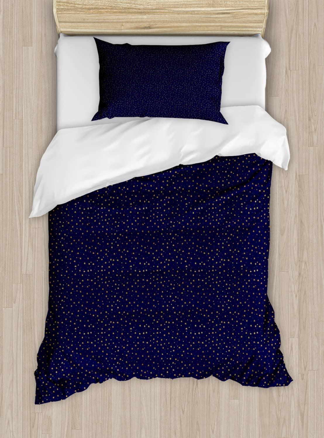 imageAmbesonne You and Me Duvet Cover Sets Romantic Couple Lovers in a Heart Shape with Love Words Valentines Bedding Set with 2 Duvet Covers amp 4 Pillowcases 2 Pack King Size Pale Pink Mauve TaupeDark Blue Navy Blue