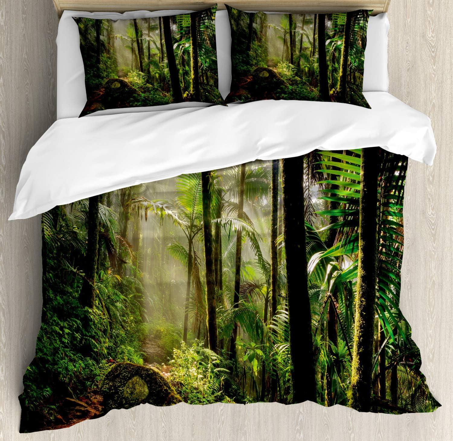 imageAmbesonne You and Me Duvet Cover Sets Romantic Couple Lovers in a Heart Shape with Love Words Valentines Bedding Set with 2 Duvet Covers amp 4 Pillowcases 2 Pack King Size Pale Pink Mauve TaupeGreen Dark Green