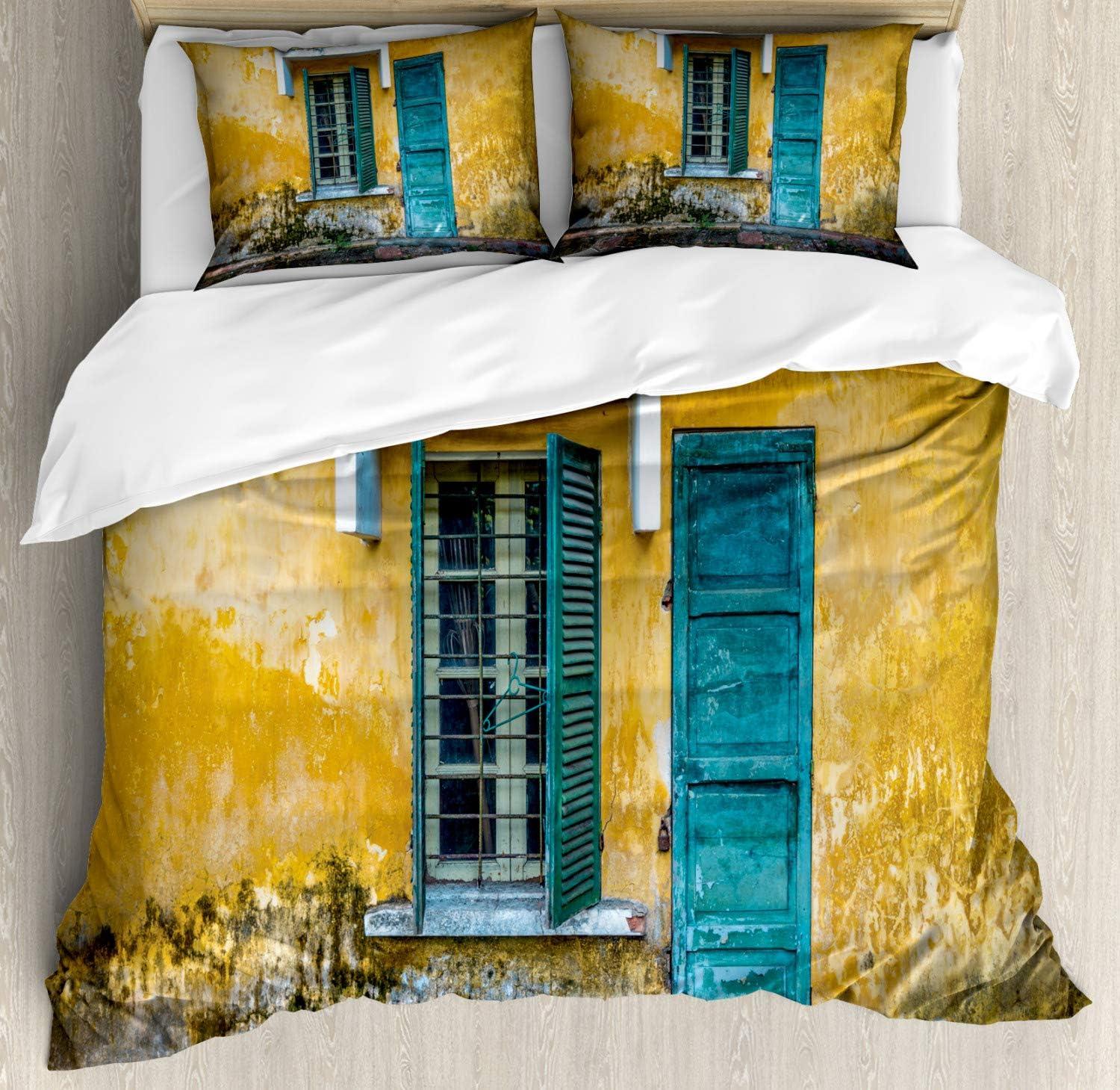 imageAmbesonne You and Me Duvet Cover Sets Romantic Couple Lovers in a Heart Shape with Love Words Valentines Bedding Set with 2 Duvet Covers amp 4 Pillowcases 2 Pack King Size Pale Pink Mauve TaupeYellow Teal Green
