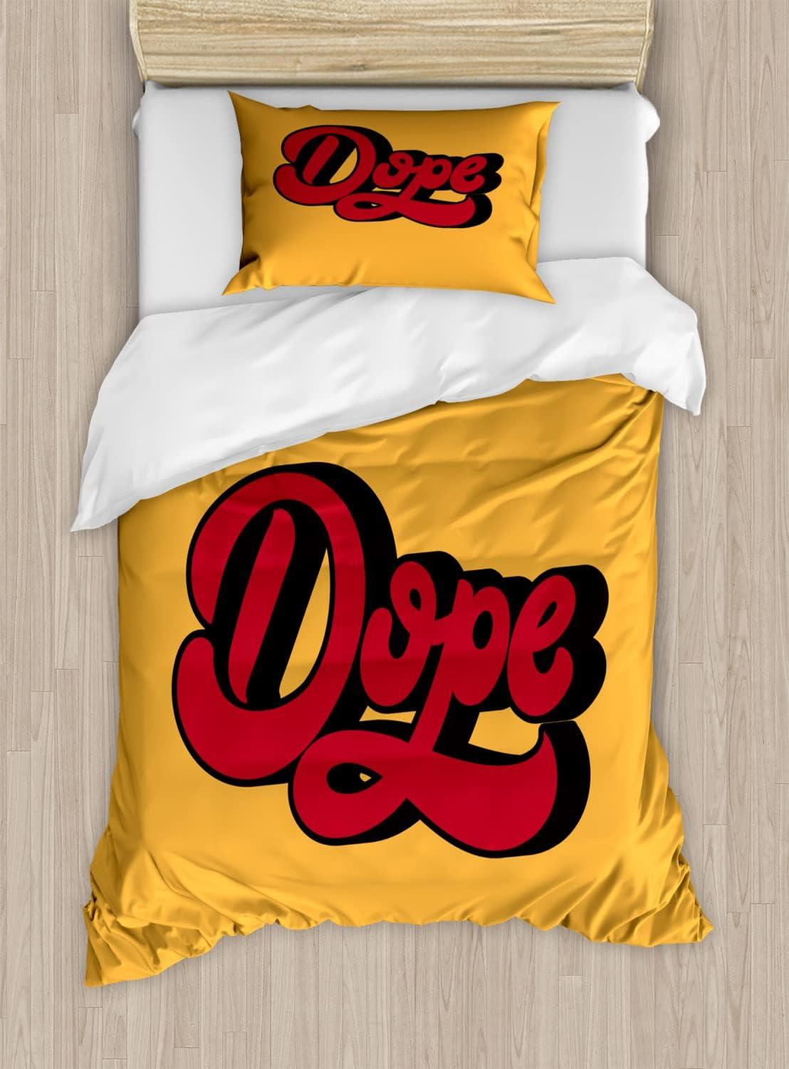imageAmbesonne You and Me Duvet Cover Sets Romantic Couple Lovers in a Heart Shape with Love Words Valentines Bedding Set with 2 Duvet Covers amp 4 Pillowcases 2 Pack King Size Pale Pink Mauve TaupeVermilion and Mustard