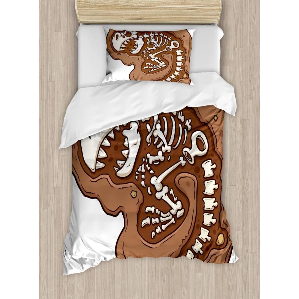 imageAmbesonne I Love You Duvet Cover Set Hand Writing with Infinity Romantic Red Hearts Valentines Day Theme Decorative 3 Piece Bedding Set with 2 Pillow Shams Queen Size Red Black WhiteBrown White