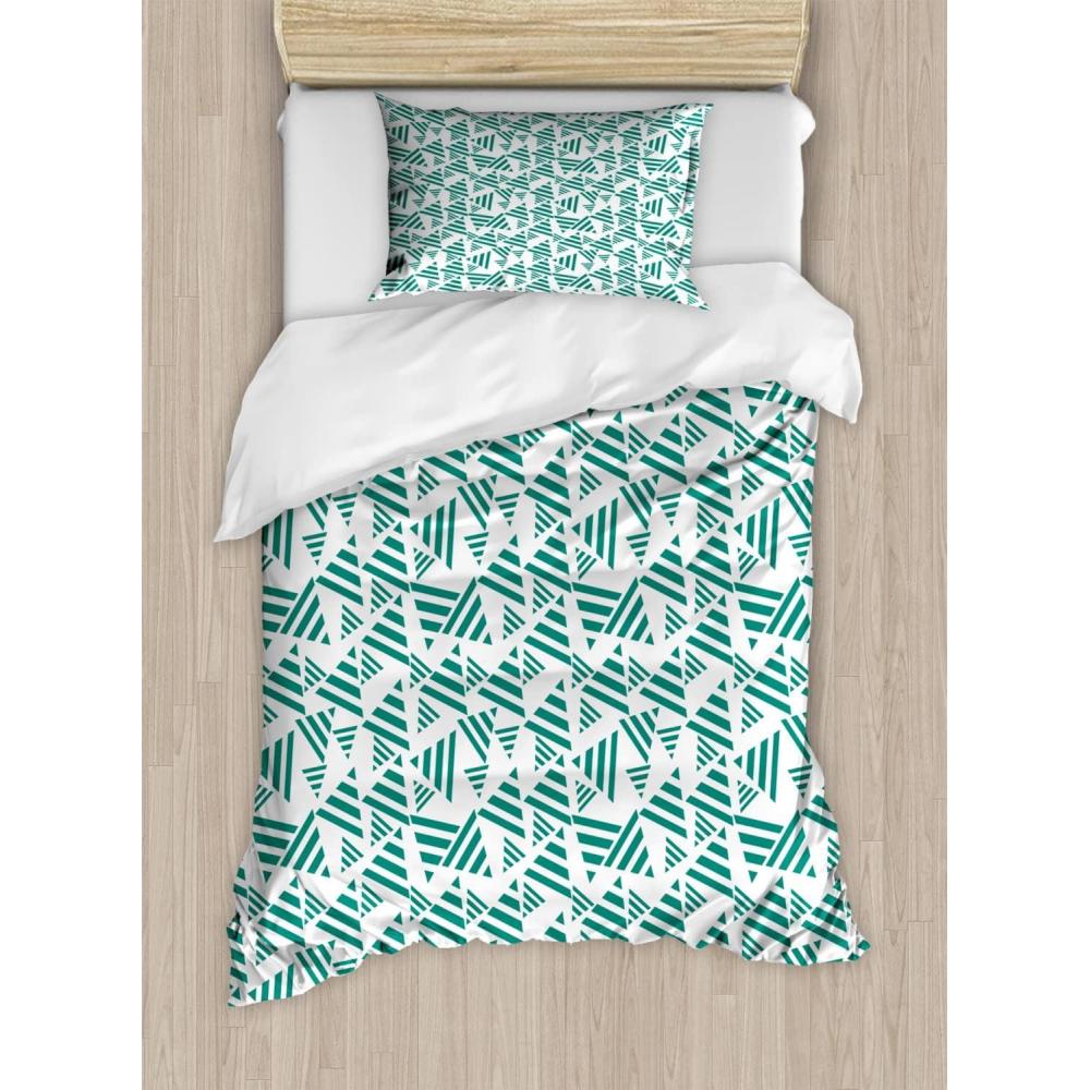 imageAmbesonne I Love You Duvet Cover Set Hand Writing with Infinity Romantic Red Hearts Valentines Day Theme Decorative 3 Piece Bedding Set with 2 Pillow Shams Queen Size Red Black WhiteTeal White