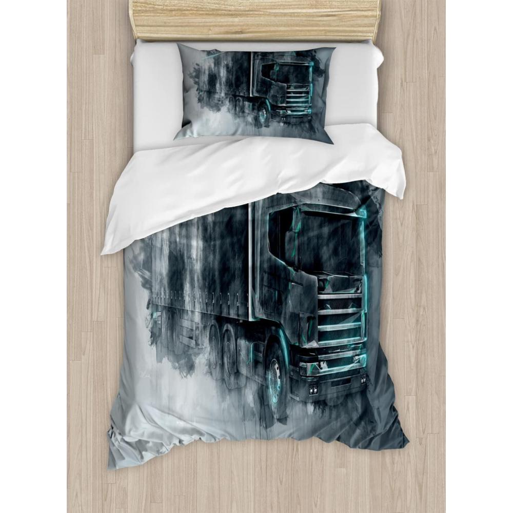imageAmbesonne I Love You More Duvet Cover Sets Pink Rats with Tangled Tails Forming a Heart Valentines Bedding Set with 2 Duvet Covers amp 4 Pillowcases 2 Pack Queen Size Pale Pink Cocoa YellowGrey Turquoise