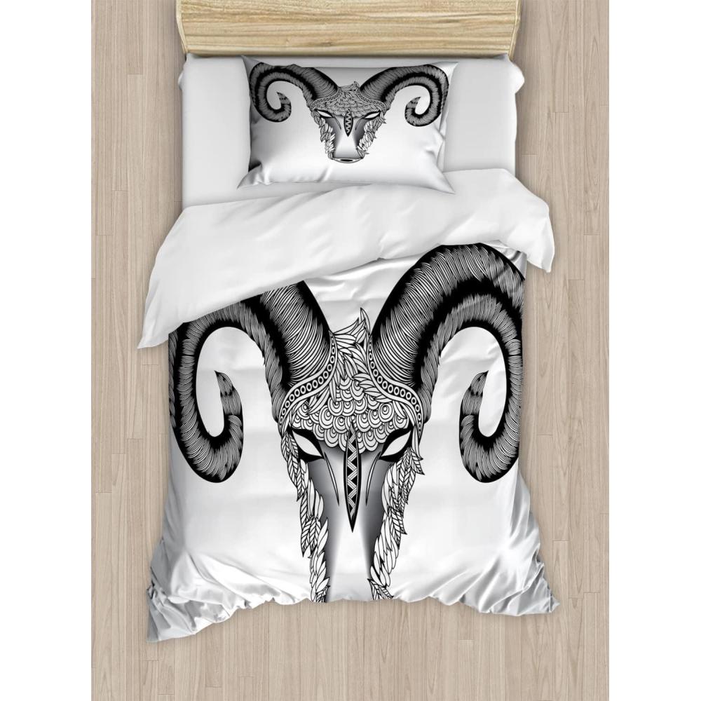 imageAmbesonne Love Duvet Cover Sets Red Heart in Writing Marks Romantic Love Simple Classic Valentines Bedding Set with 2 Duvet Covers amp 2 Pillowcases 2 Pack Twin Size Red Black WhitePale Grey White