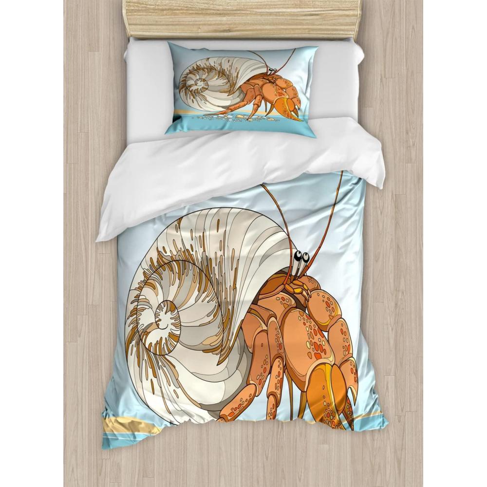 imageAmbesonne Love Duvet Cover Sets Red Heart in Writing Marks Romantic Love Simple Classic Valentines Bedding Set with 2 Duvet Covers amp 2 Pillowcases 2 Pack Twin Size Red Black WhiteBlue Orange