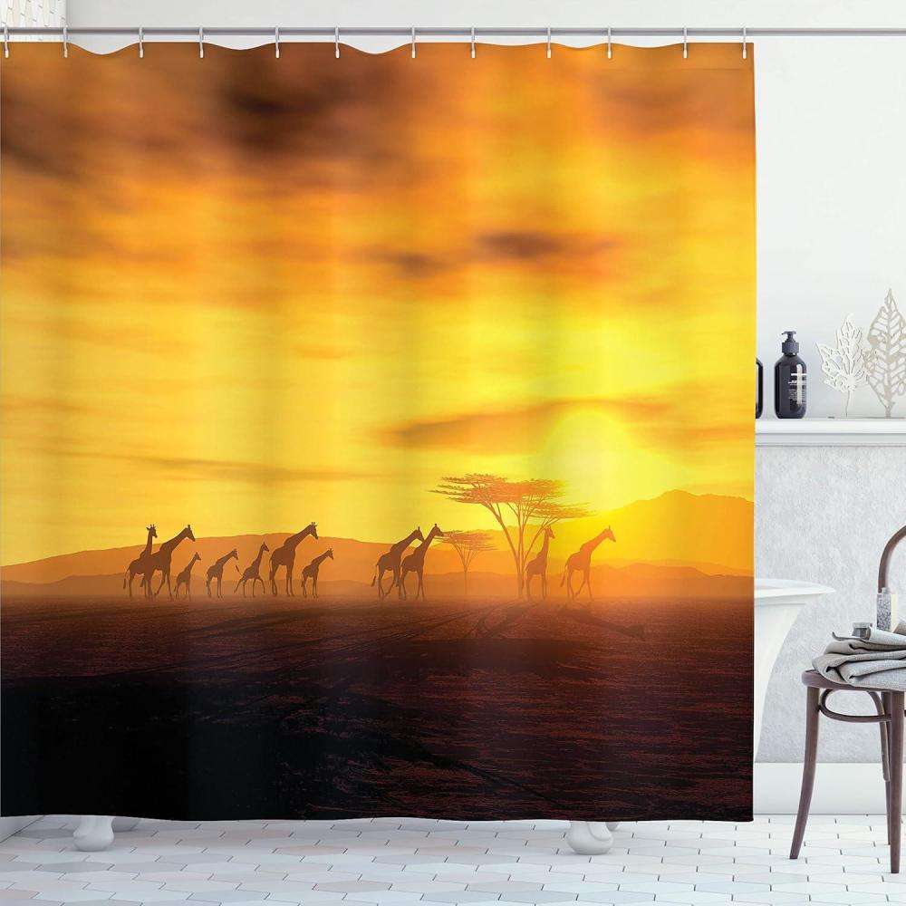 imageAmbesonne Rose Shower Curtain Romantic Lisianthus Berries as an Arch Marriage Wedding and Gatherings Design in Soft Pastel Colors Cloth Fabric Bathroom Set with Hooks 69 W x 75 L Purple CreamAmber
