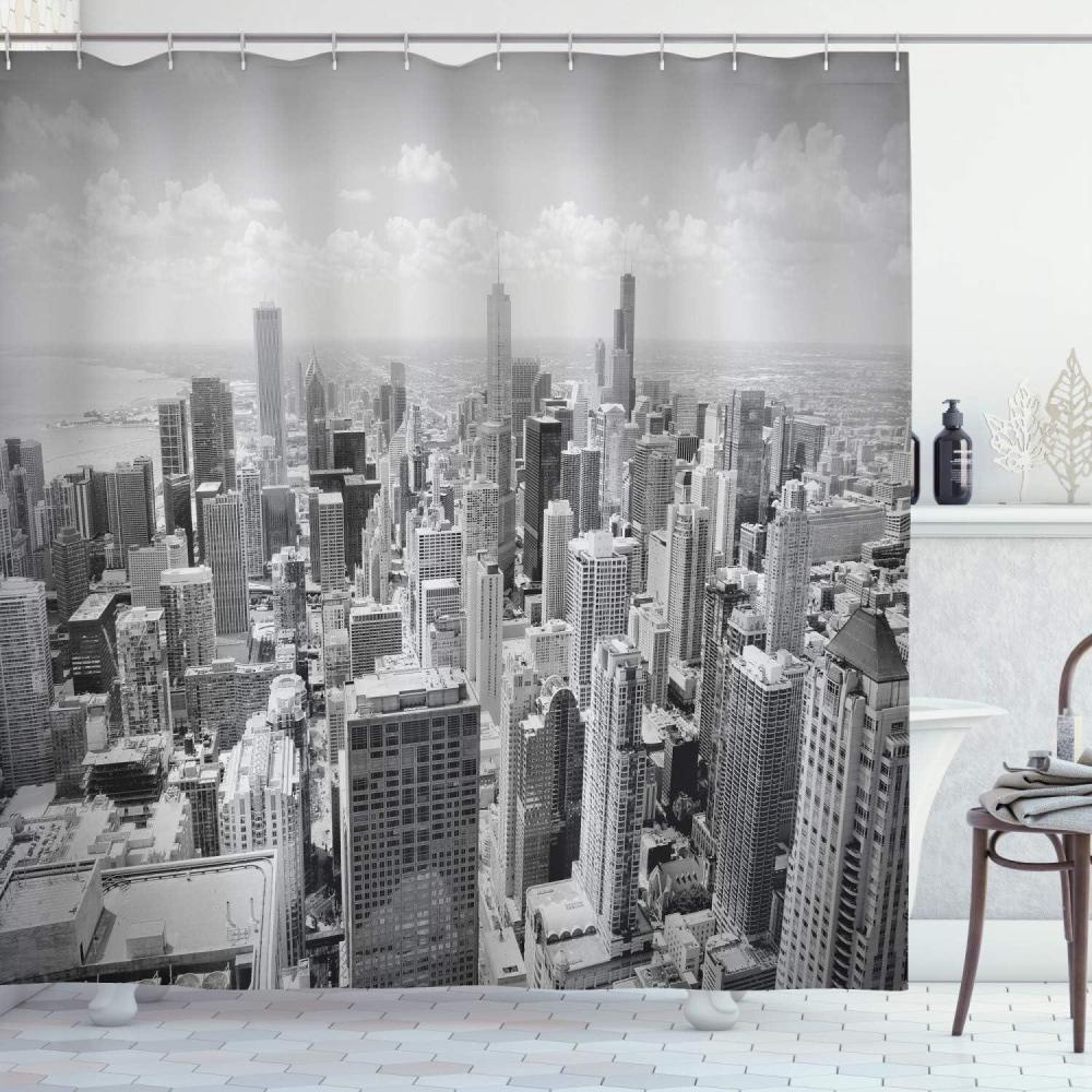 imageAmbesonne Rose Shower Curtain Romantic Lisianthus Berries as an Arch Marriage Wedding and Gatherings Design in Soft Pastel Colors Cloth Fabric Bathroom Set with Hooks 69 W x 75 L Purple CreamBlack Grey