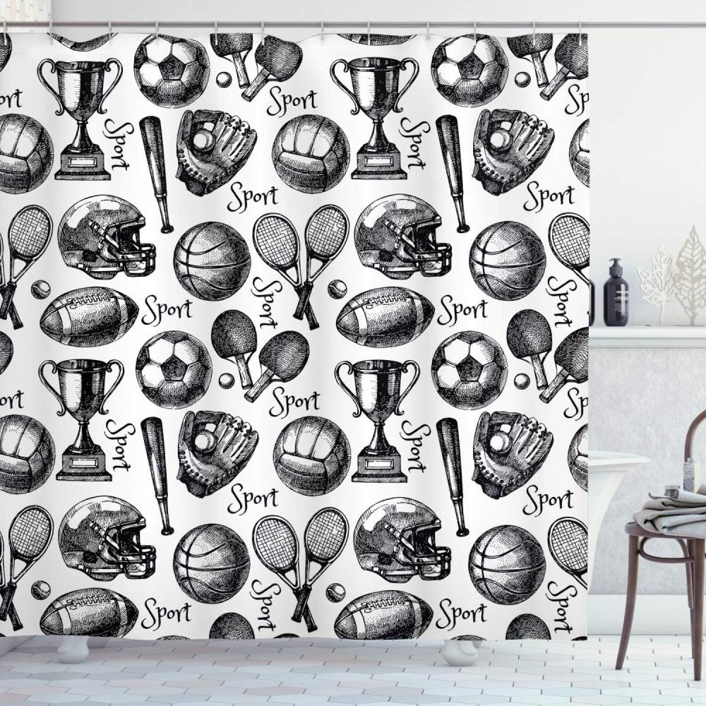 imageAmbesonne Rose Shower Curtain Romantic Lisianthus Berries as an Arch Marriage Wedding and Gatherings Design in Soft Pastel Colors Cloth Fabric Bathroom Set with Hooks 69 W x 75 L Purple CreamBlack White
