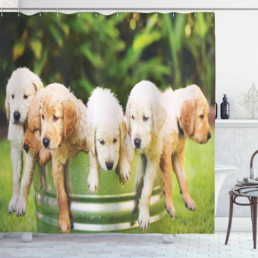 imageAmbesonne Rose Shower Curtain Romantic Lisianthus Berries as an Arch Marriage Wedding and Gatherings Design in Soft Pastel Colors Cloth Fabric Bathroom Set with Hooks 69 W x 75 L Purple CreamGreen Beige