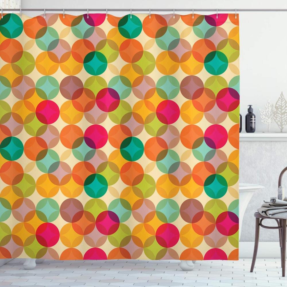 imageAmbesonne Rose Shower Curtain Romantic Lisianthus Berries as an Arch Marriage Wedding and Gatherings Design in Soft Pastel Colors Cloth Fabric Bathroom Set with Hooks 69 W x 75 L Purple CreamApple Green