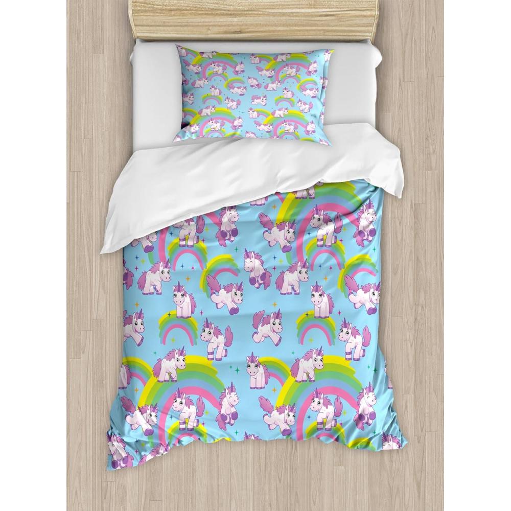 imageAmbesonne Spanish Duvet Cover Sets Te Quiero Hoy Manana Y Siempre Love Words with Heart on Arrow Valentines Bedding Set with 2 Duvet Covers amp 4 Pillowcases 2 Pack Queen Size Black Camel WhiteLilac Aqua