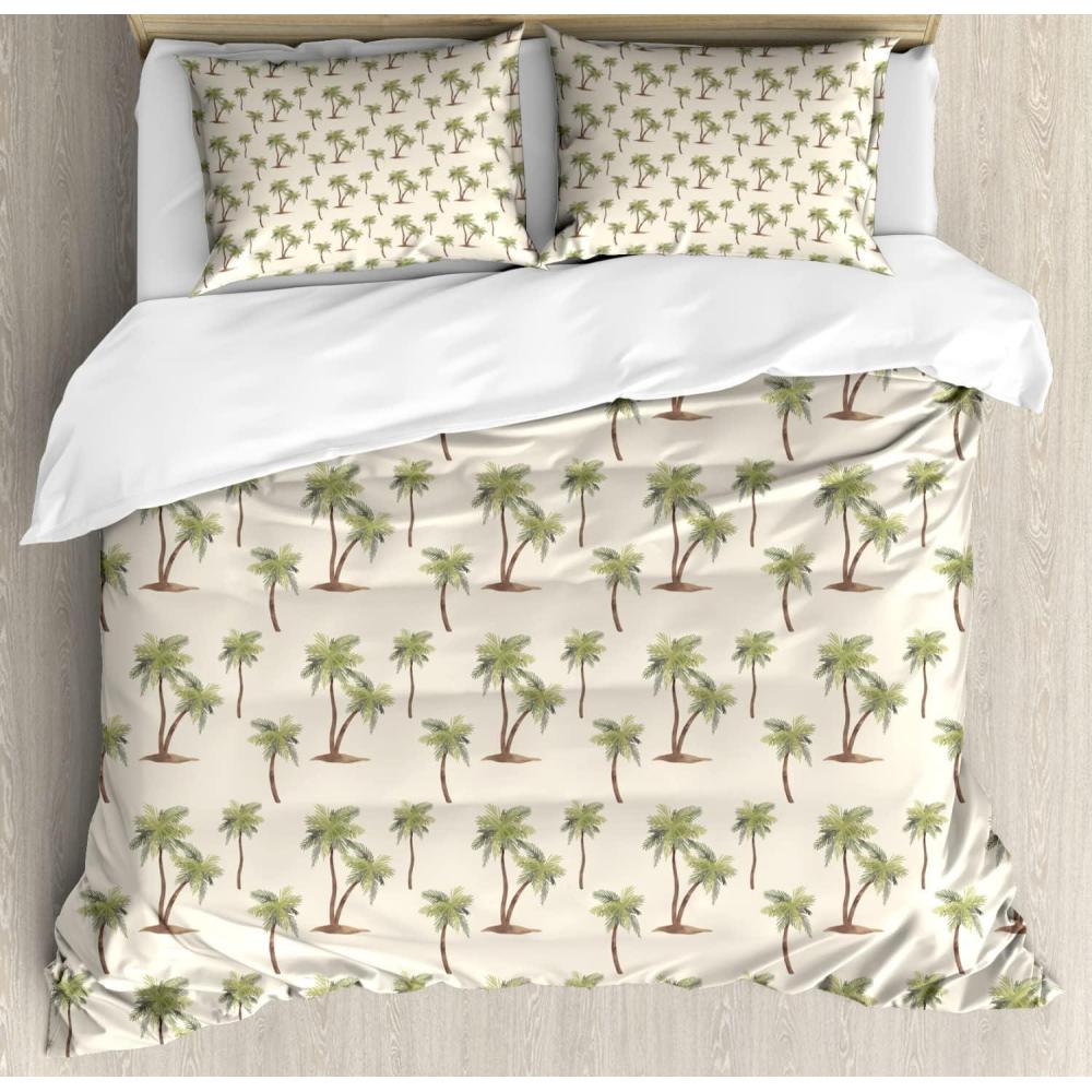 imageAmbesonne Spanish Duvet Cover Sets Te Quiero Hoy Manana Y Siempre Love Words with Heart on Arrow Valentines Bedding Set with 2 Duvet Covers amp 4 Pillowcases 2 Pack Queen Size Black Camel WhiteCream Cocoa and Khaki