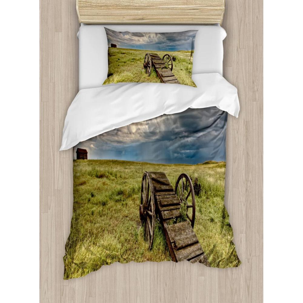 imageAmbesonne Spanish Duvet Cover Sets Te Quiero Hoy Manana Y Siempre Love Words with Heart on Arrow Valentines Bedding Set with 2 Duvet Covers amp 4 Pillowcases 2 Pack Queen Size Black Camel WhiteGreen Brown Grey