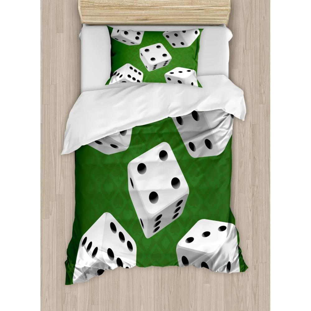 imageAmbesonne Spanish Duvet Cover Sets Te Quiero Hoy Manana Y Siempre Love Words with Heart on Arrow Valentines Bedding Set with 2 Duvet Covers amp 4 Pillowcases 2 Pack Queen Size Black Camel WhiteCharcoal Grey Fern Green
