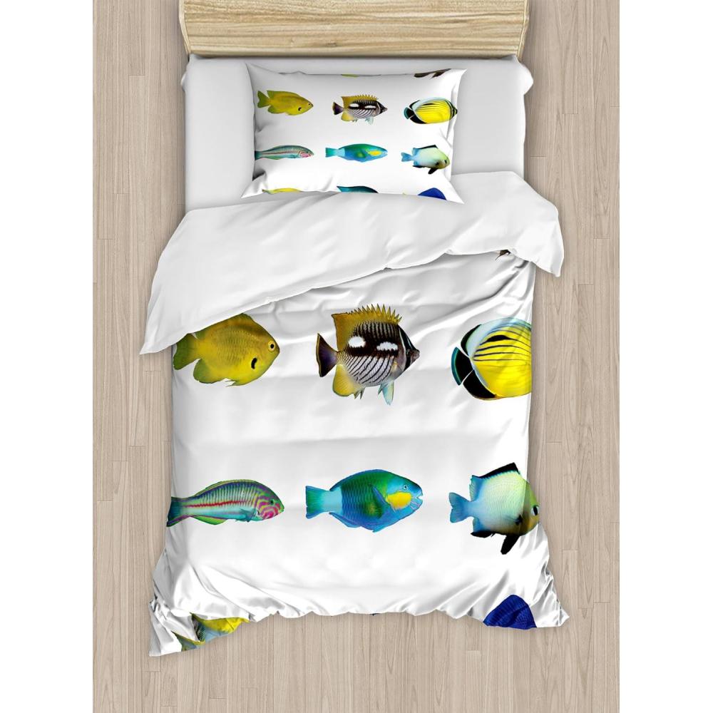 imageAmbesonne Spanish Duvet Cover Sets Te Quiero Hoy Manana Y Siempre Love Words with Heart on Arrow Valentines Bedding Set with 2 Duvet Covers amp 4 Pillowcases 2 Pack Queen Size Black Camel WhiteYellow Grey