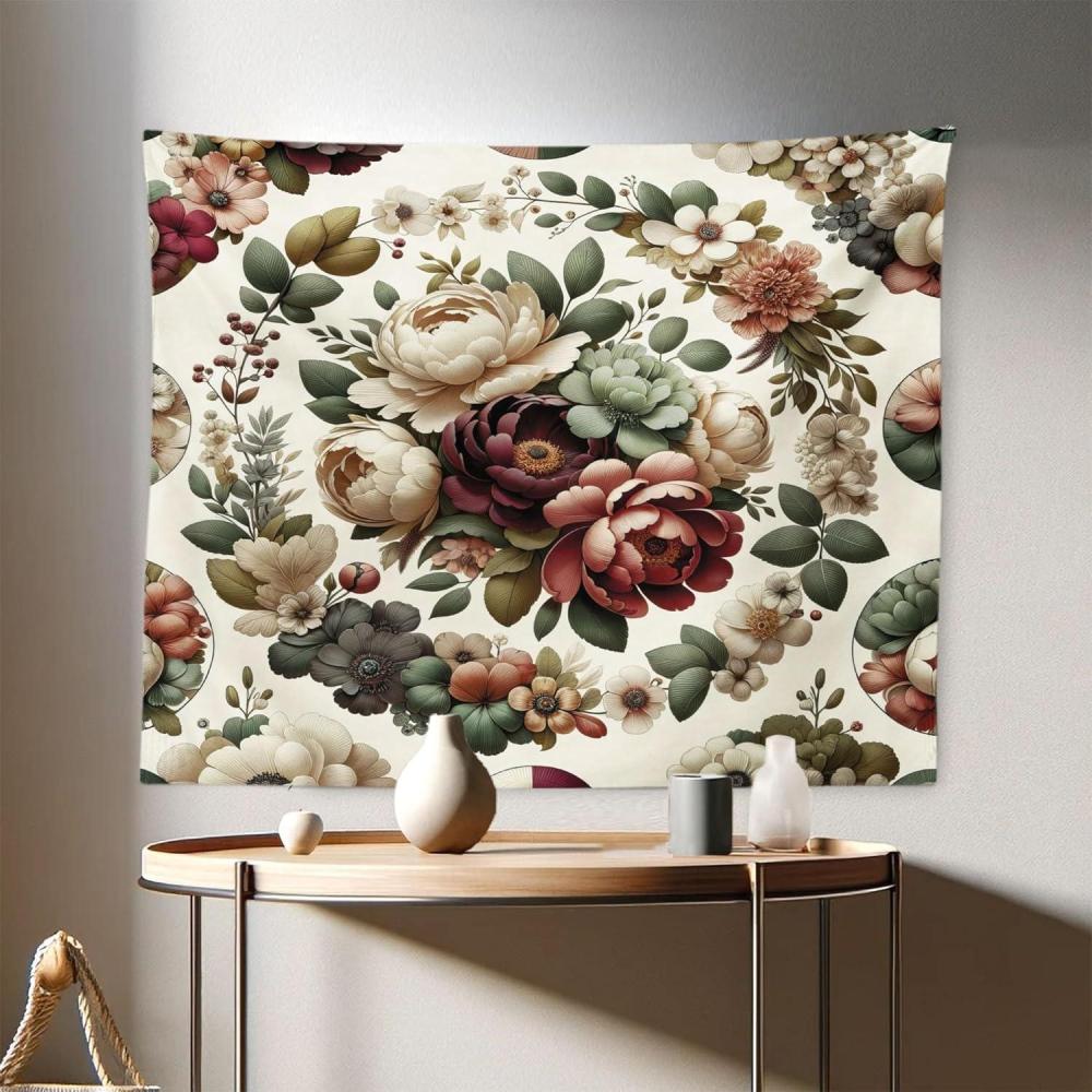 imageAmbesonne Turtle Tapestry Coral Reef and Sea Turtle Close up Photo Bonaire Island Waters Maritime Wide Wall Hanging for Bedroom Living Room Dorm 60 X 40 Pale Coffee Brown BluePale Green Ruby Khaki