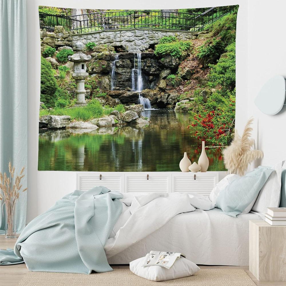 imageAmbesonne Turtle Tapestry Coral Reef and Sea Turtle Close up Photo Bonaire Island Waters Maritime Wide Wall Hanging for Bedroom Living Room Dorm 60 X 40 Pale Coffee Brown BlueWhite Green