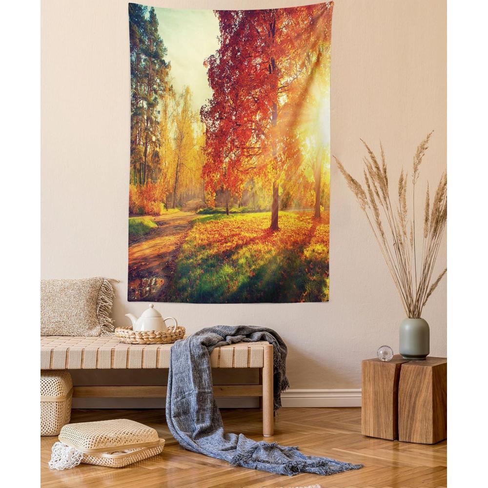 imageAmbesonne Turtle Tapestry Coral Reef and Sea Turtle Close up Photo Bonaire Island Waters Maritime Wide Wall Hanging for Bedroom Living Room Dorm 60 X 40 Pale Coffee Brown BlueOrange Yellow Green