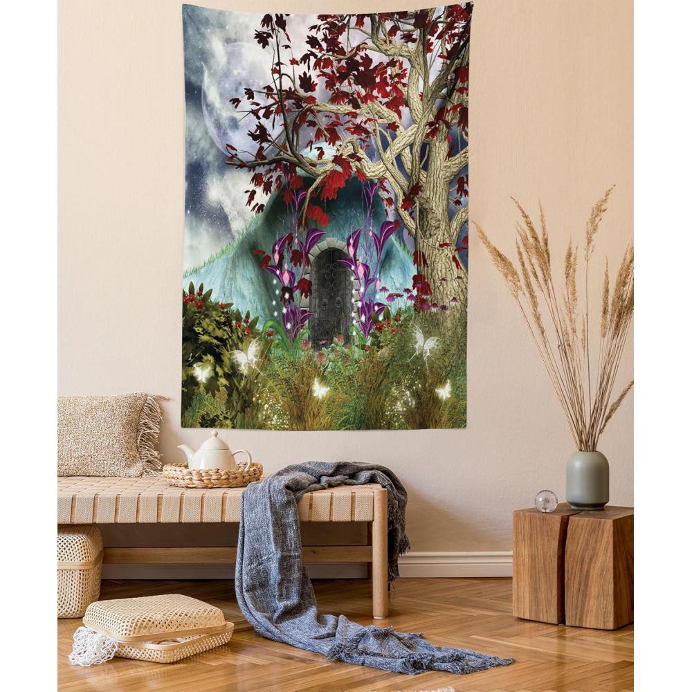 imageAmbesonne Turtle Tapestry Coral Reef and Sea Turtle Close up Photo Bonaire Island Waters Maritime Wide Wall Hanging for Bedroom Living Room Dorm 60 X 40 Pale Coffee Brown BlueMulticolor