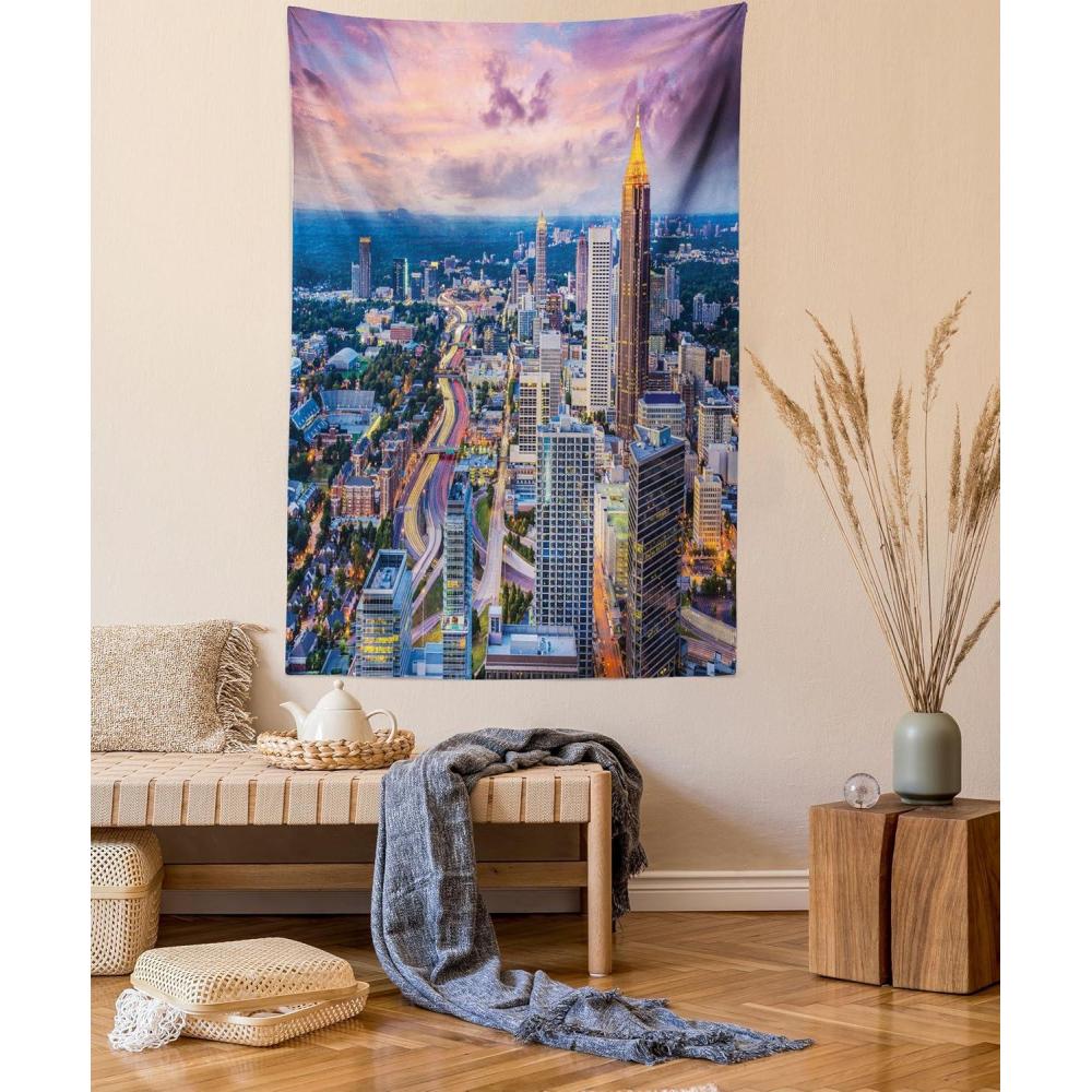 imageAmbesonne Turtle Tapestry Coral Reef and Sea Turtle Close up Photo Bonaire Island Waters Maritime Wide Wall Hanging for Bedroom Living Room Dorm 60 X 40 Pale Coffee Brown BluePale Pink Grey Blue