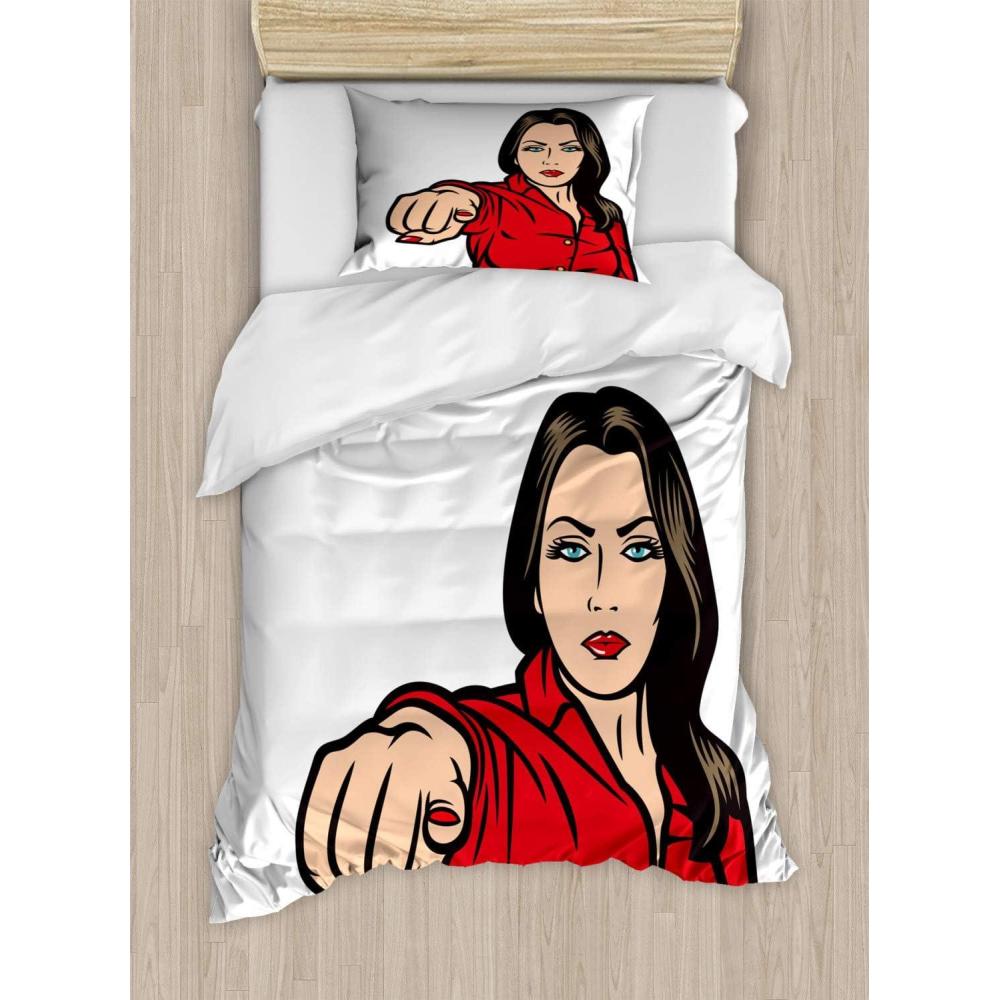imageAmbesonne You and Me Duvet Cover Sets Romantic Couple Lovers in a Heart Shape with Love Words Valentines Bedding Set with 2 Duvet Covers amp 4 Pillowcases 2 Pack King Size Pale Pink Mauve TaupeBrown Beige Vermilion