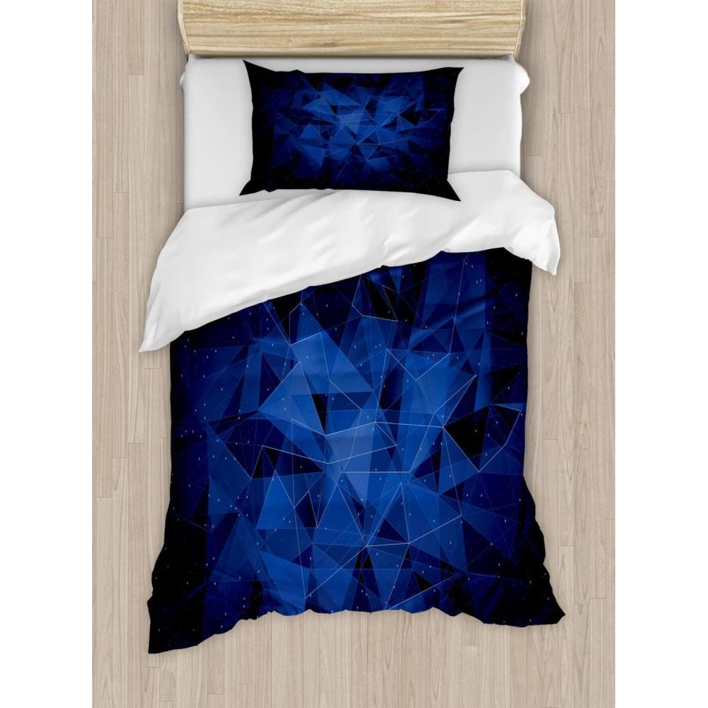 imageAmbesonne You and Me Duvet Cover Sets Romantic Couple Lovers in a Heart Shape with Love Words Valentines Bedding Set with 2 Duvet Covers amp 4 Pillowcases 2 Pack King Size Pale Pink Mauve TaupeNavy Blue Dark Blue