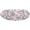 Ambesonne Diamonds Travel Pillow Neck Rest, Romantic Pink Heart Stones on Black Background Valentines Day Theme, Memory Foam Traveling Accessory for Airplane and Car, 12″, Pale Pink Black(Pale Pink)