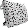 Ambesonne Diamonds Travel Pillow Neck Rest, Romantic Pink Heart Stones on Black Background Valentines Day Theme, Memory Foam Traveling Accessory for Airplane and Car, 12″, Pale Pink Black(Black White Lilac)