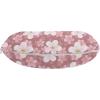 Ambesonne Diamonds Travel Pillow Neck Rest, Romantic Pink Heart Stones on Black Background Valentines Day Theme, Memory Foam Traveling Accessory for Airplane and Car, 12″, Pale Pink Black(Dried Rose White Green)
