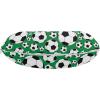 Ambesonne Diamonds Travel Pillow Neck Rest, Romantic Pink Heart Stones on Black Background Valentines Day Theme, Memory Foam Traveling Accessory for Airplane and Car, 12″, Pale Pink Black(Green Black White)