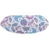 Ambesonne Diamonds Travel Pillow Neck Rest, Romantic Pink Heart Stones on Black Background Valentines Day Theme, Memory Foam Traveling Accessory for Airplane and Car, 12″, Pale Pink Black(Blue and Violet)