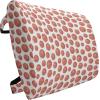 Ambesonne Diamonds Travel Pillow Neck Rest, Romantic Pink Heart Stones on Black Background Valentines Day Theme, Memory Foam Traveling Accessory for Airplane and Car, 12″, Pale Pink Black(Cinnamon White)