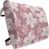 Ambesonne Diamonds Travel Pillow Neck Rest, Romantic Pink Heart Stones on Black Background Valentines Day Theme, Memory Foam Traveling Accessory for Airplane and Car, 12″, Pale Pink Black(Dried Rose White Green)