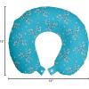 Ambesonne Diamonds Travel Pillow Neck Rest, Romantic Pink Heart Stones on Black Background Valentines Day Theme, Memory Foam Traveling Accessory for Airplane and Car, 12″, Pale Pink Black(Turquoise Blue)