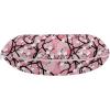 Ambesonne Diamonds Travel Pillow Neck Rest, Romantic Pink Heart Stones on Black Background Valentines Day Theme, Memory Foam Traveling Accessory for Airplane and Car, 12″, Pale Pink Black(Black Pink)
