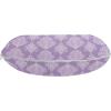 Ambesonne Diamonds Travel Pillow Neck Rest, Romantic Pink Heart Stones on Black Background Valentines Day Theme, Memory Foam Traveling Accessory for Airplane and Car, 12″, Pale Pink Black(Lilac White)