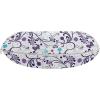 Ambesonne Diamonds Travel Pillow Neck Rest, Romantic Pink Heart Stones on Black Background Valentines Day Theme, Memory Foam Traveling Accessory for Airplane and Car, 12″, Pale Pink Black(Purple Blue)