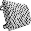 Ambesonne Diamonds Travel Pillow Neck Rest, Romantic Pink Heart Stones on Black Background Valentines Day Theme, Memory Foam Traveling Accessory for Airplane and Car, 12″, Pale Pink Black(Black White)