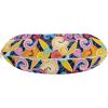 Ambesonne Diamonds Travel Pillow Neck Rest, Romantic Pink Heart Stones on Black Background Valentines Day Theme, Memory Foam Traveling Accessory for Airplane and Car, 12″, Pale Pink Black(Navy Pink)